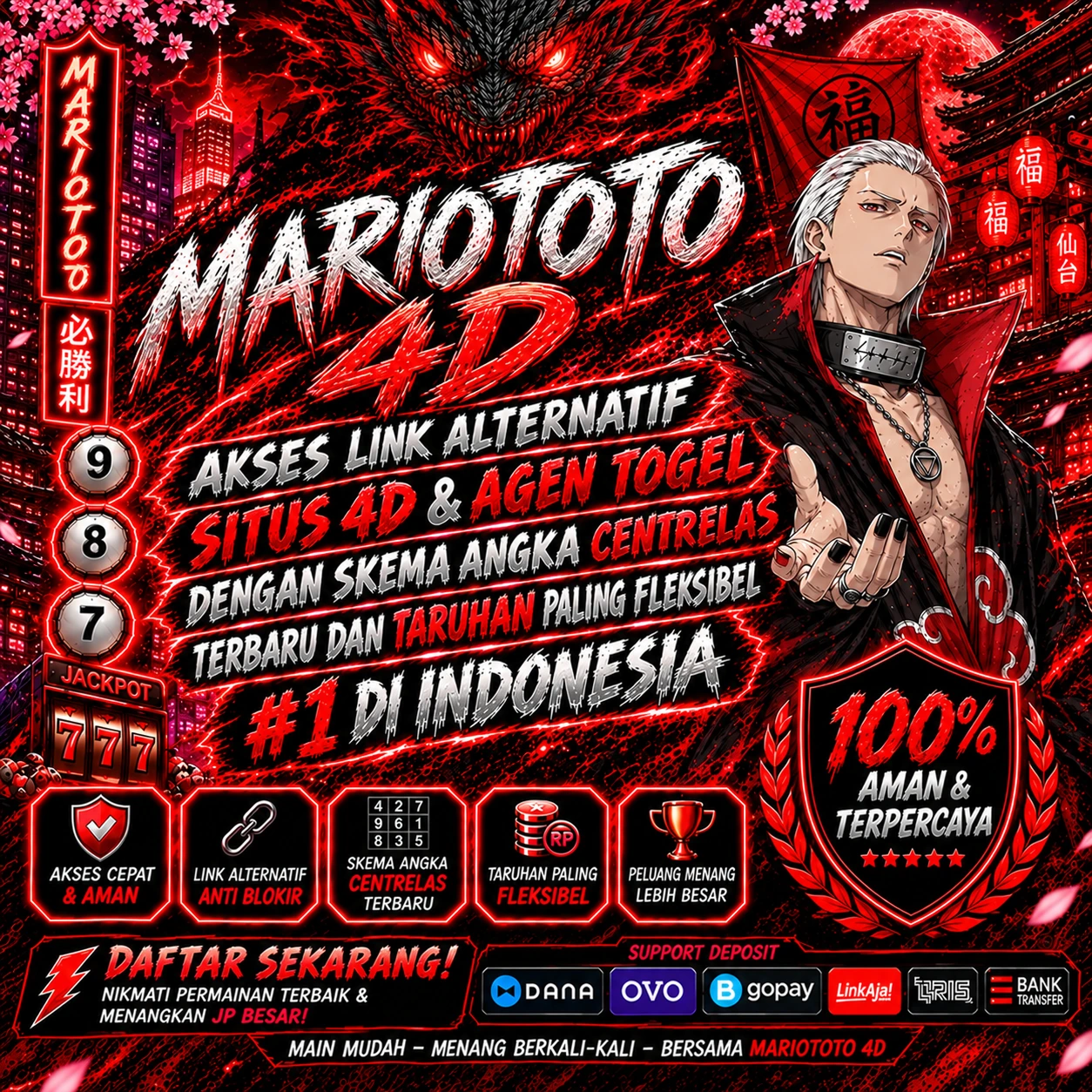MARIO TOTO 4D | Akses Link Alternatif Situs 4D & Agen Togel Dengan Skema Angka Centrelas Terbaru Dan Taruhan Paling Fleksibel #1 Di Indonesia 