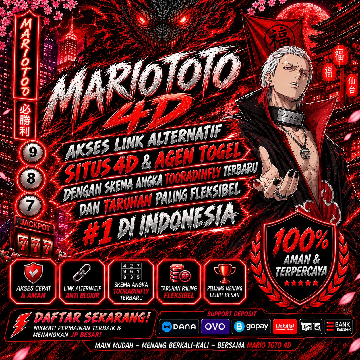 MARIO TOTO 4D | Akses Link Alternatif Situs 4D & Agen Togel Dengan Skema Angka Tooradinfly Terbaru Dan Taruhan Paling Fleksibel #1 Di Indonesia 